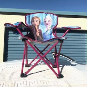 {LAST ONE} Elsa & Anna Frozen II Kids Camping Chair w/ Carrying Bag Up to 100Lbs